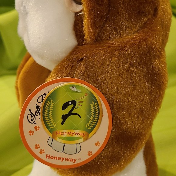 New Honeyway sad Sam basset hound Puppy/dog Soft classic Plush Stuffed toy 8" in - Picture 11 of 12